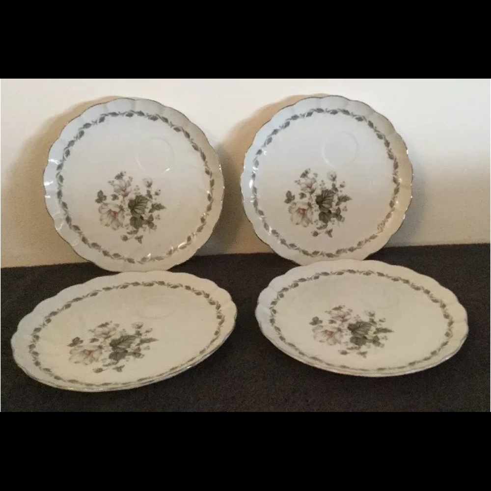 CHINA LAUREL “Irene” Luncheon Plates Floral Design